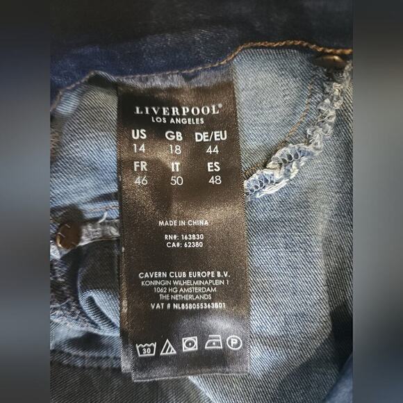 Liverpool Los Angeles  The Ankle Skinny Sz 14/32 - Picture 4 of 6